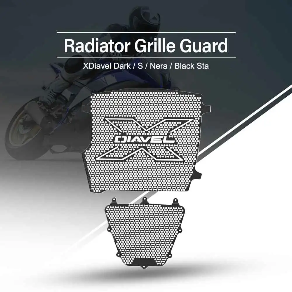 For Ducati XDiavel Black Star 2021 2022 2023 X-Diavel Dark 21-2024 Aluminum Radiator Protection Grill Cover Oil Cooler Guard Set