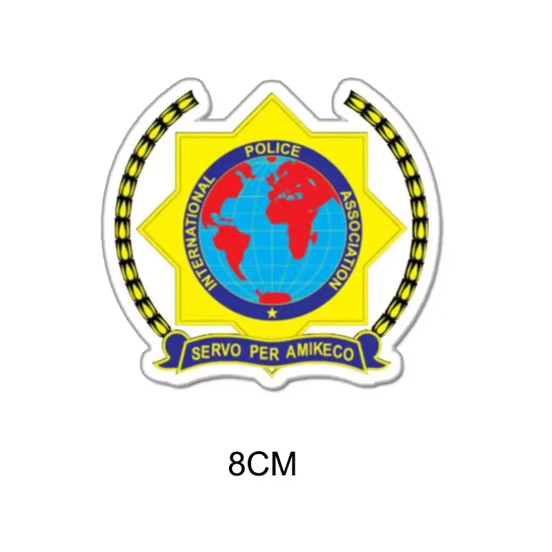 International Police Association Stickers Tactical Laptop Decals Pegatinas Waterproof for Helmet Pitcher Suitcase