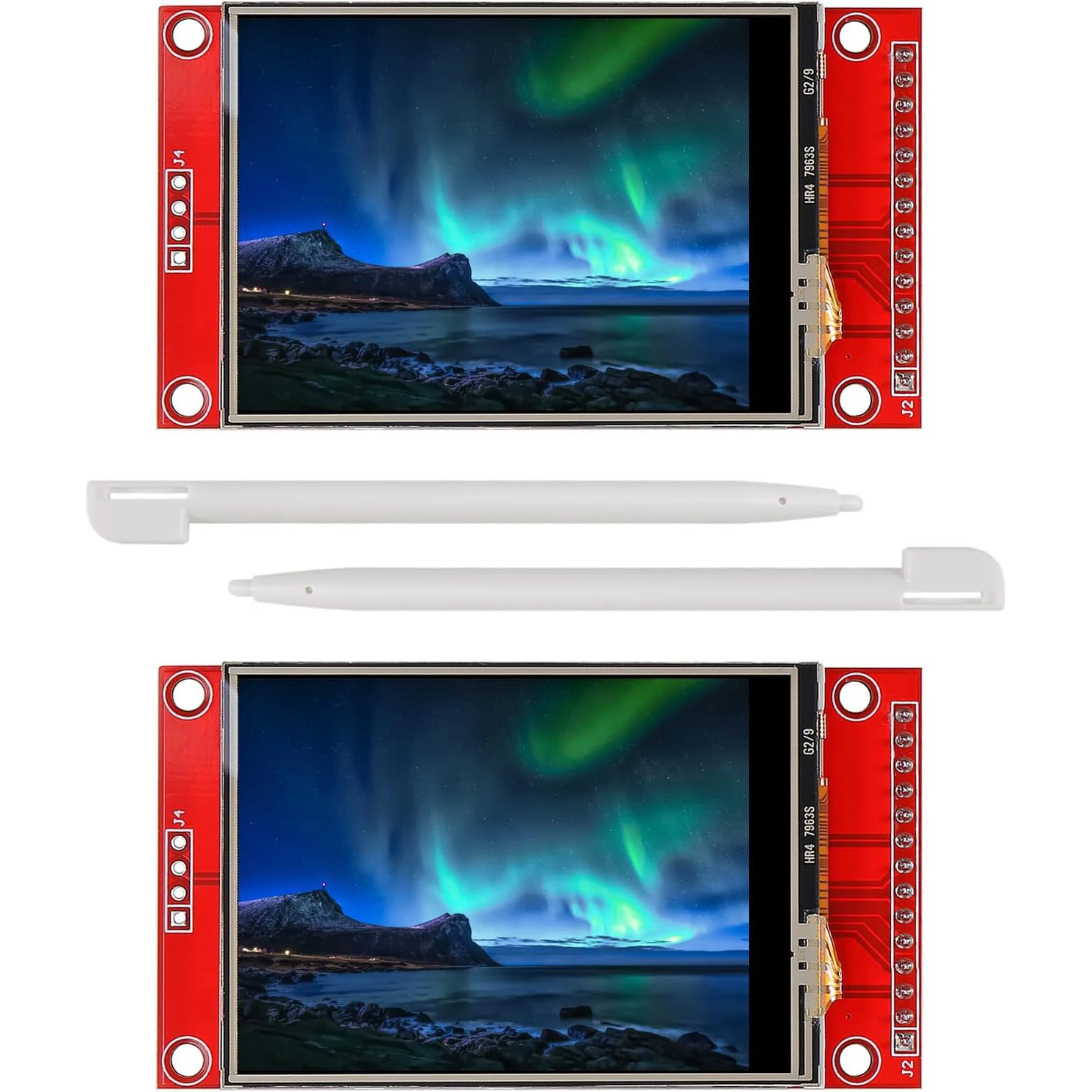 2.4 "SPI TFT LCD 디스플레이 터치 패널 ILI9341 240x320 TFT LCD 터치 스크린 실드 5V/3.3V  STM32 디스플레이 모듈 SPI 직렬 BigMe 2.4インチ240 * 320カラーHD LCD TFTスクリーンSPIシリアルディスプレイモジュールILI9341