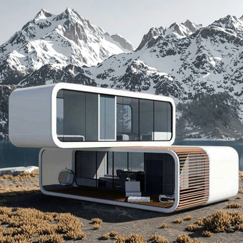 

Компактный роскошный сборный контейнерный дом Яблочная кабина Сборный дом с компактным дизайном Домики-контейнеры для доставки