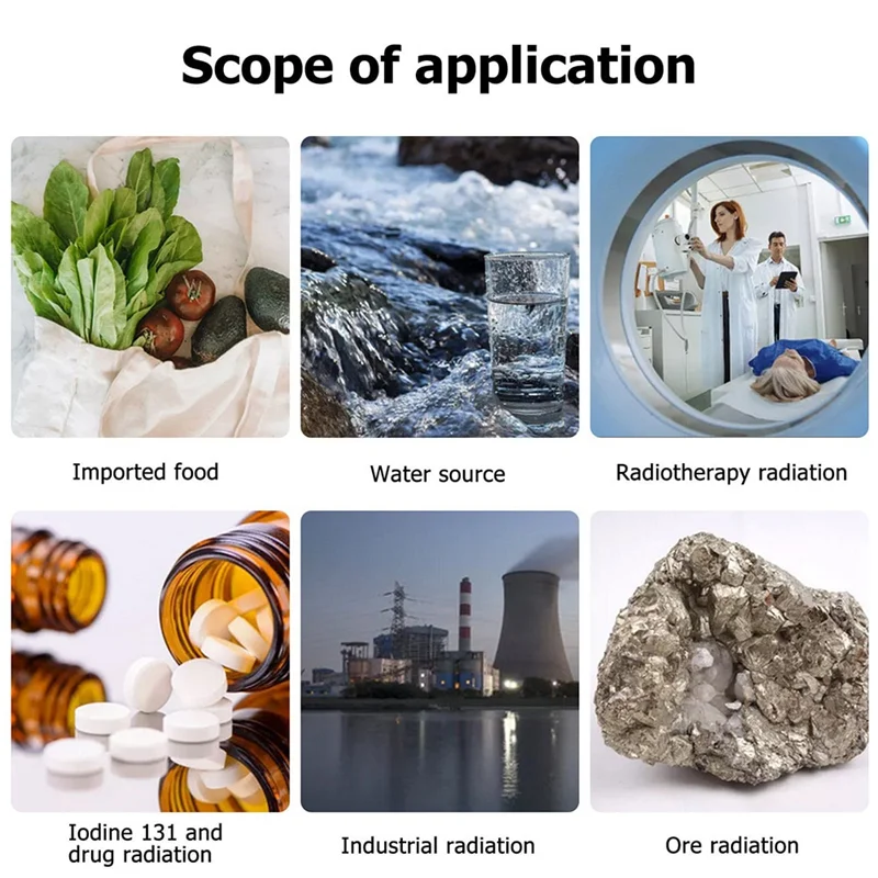 ABGN Ручной детектор ядерного излучения Бытовая лаборатория Цифровой ЖК-дисплей Многофункциональный радиоактивный счетчик Гейгера