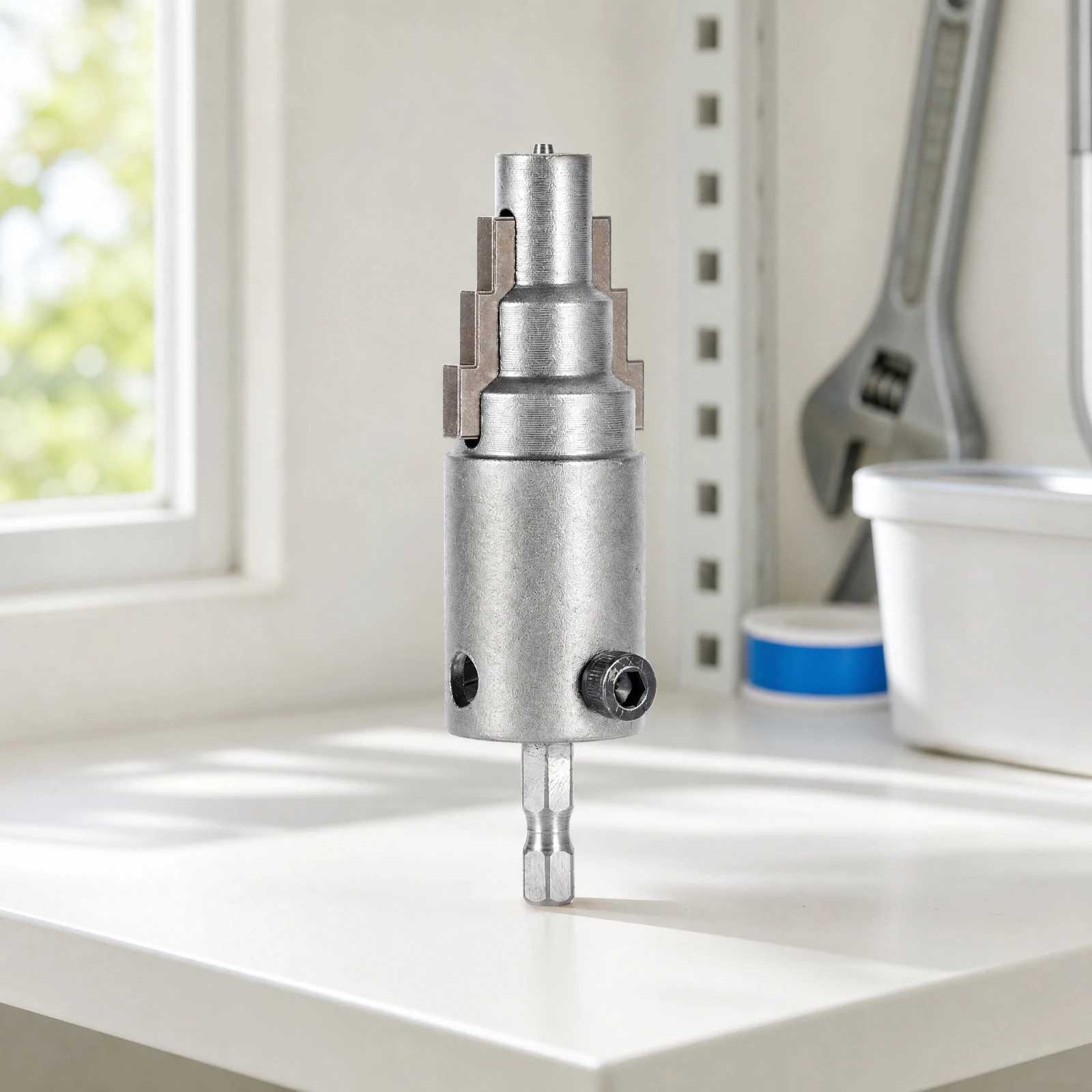 Faucet Angle-Valve Thread Extractor Long-Lasting Thread Extractor with Hex Shank Hex Shank Easy to Use for Plumbers