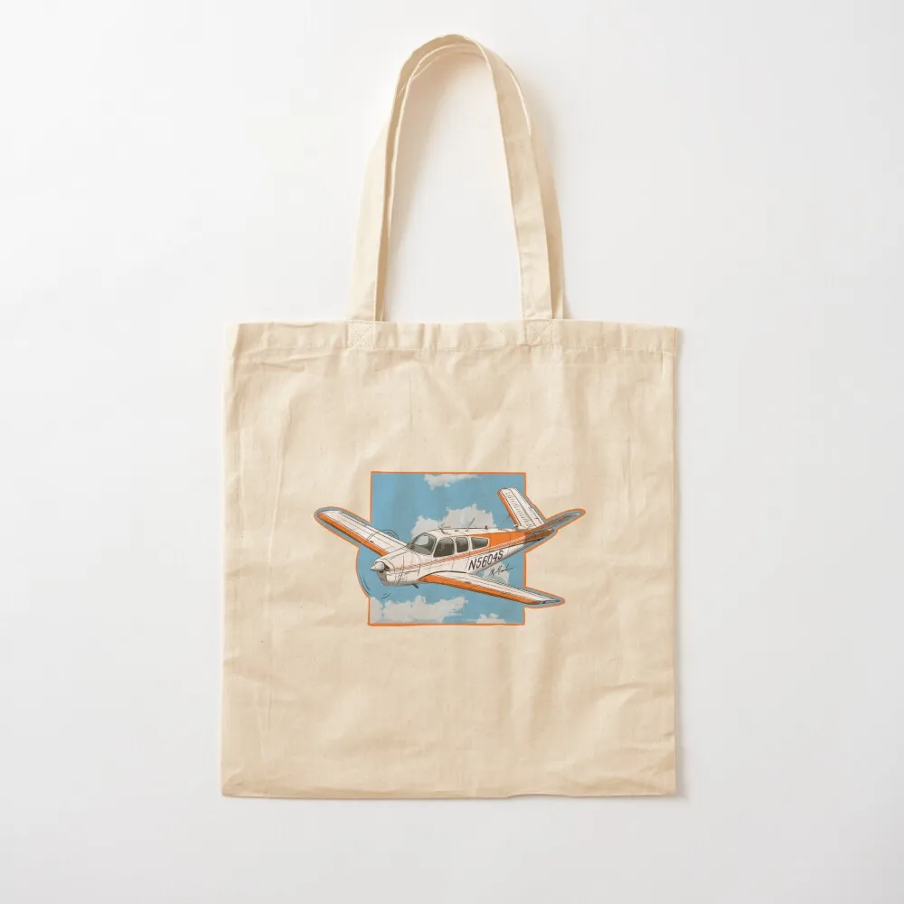 Beechcraft Bonanza N5604S v tail Tote Bag Fabric bag tote bag men's tote canvas