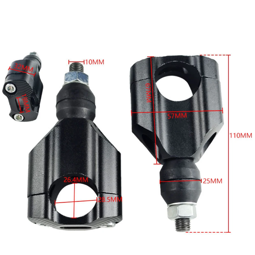 Motorcycle 1 1/8" 28MM Handlebar Riser Bar Clamp Mount Thickening For KTM Honda Kawasaki Suzuki Yamaha Universal Dirt Bike Parts - Image 2