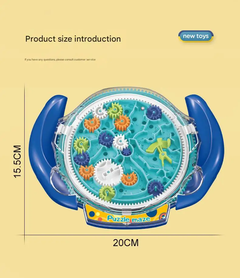 Disco labirinto de engrenagem infantil, interação pai-filho, pensamento ativo, coordenação mão-olho, bola de equilíbrio de palma, criativos inovadores