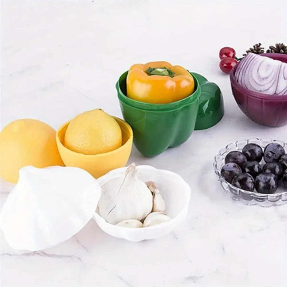 Food Box Plastic Sealed Creative Organizer Crisper Vegetable Containers Onion Garlic Green Pepper Fresh Storage Kitchen Tool2026