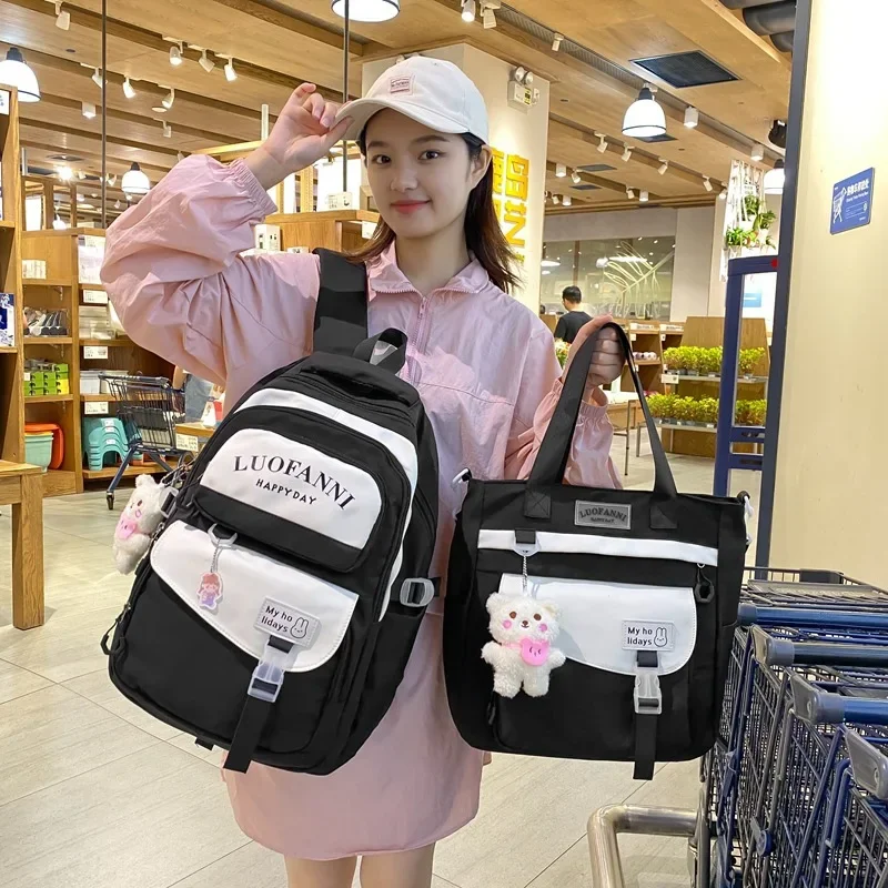 Cute School Backpacks Waterproof Large Capacity Schoolbags for Kids Students Teenagers Fashion Women Casual Travel Shoulder Bags