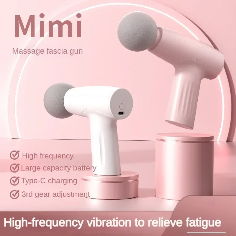 Músculo mini rosa massagem arma de tecido profundo handheld terapia arma fáscia massageegun massageadores handheld tecido profundo