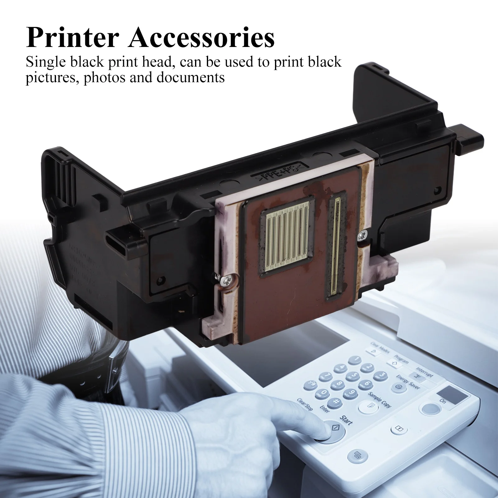Printer Head Printer Head Single Black Replacement Printhead with Protective Cover for MG8120/MG8180/MG8280/MG6250/MP990/MP996