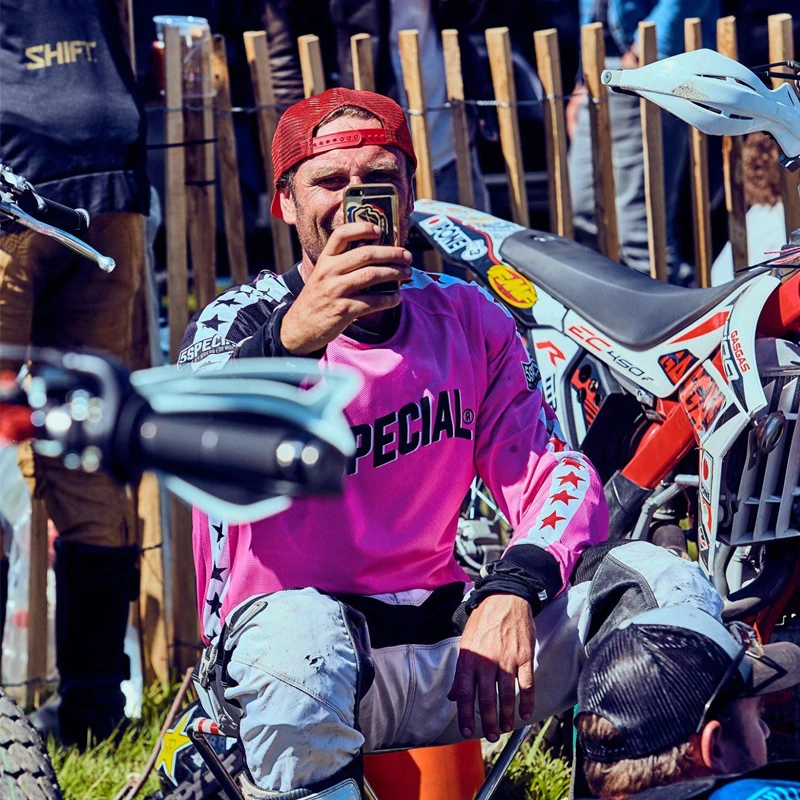 

Новый мотоциклетный костюм в стиле ретро с длинными рукавами, внедорожный мотоциклетный костюм, дышащий быстросохнущий костюм для верховой езды, большие размеры