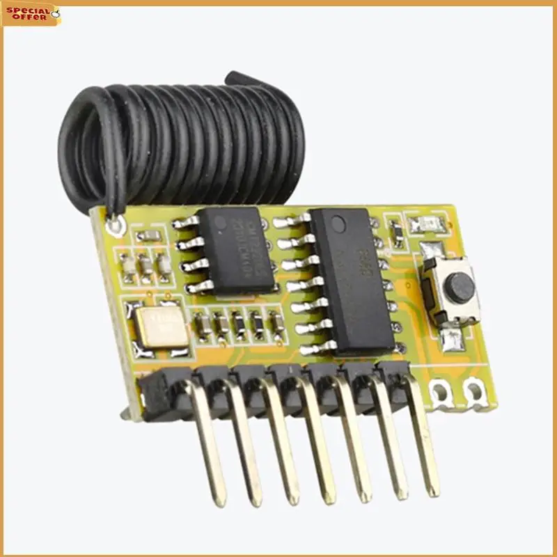 A69Z 433Mhz 8CH Superheterodyne Receiving Module Withdecoding 8-Way Control Fordoor Access Wireless Signal Receiver