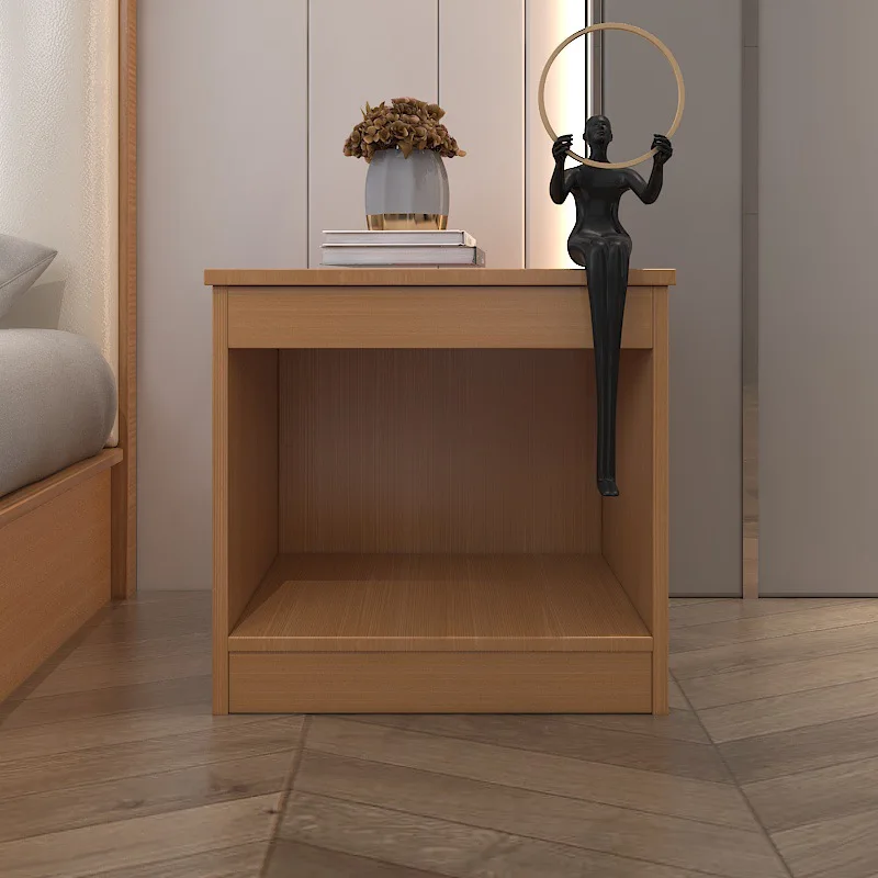 Compact Hotel Bedside Table Bedside Table Living Room Locker White