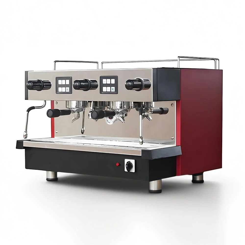 

In Stock Professional Rotary Pump Semi Automatic Commercial 2 Group Cafetera Coffee Espresso Machine for Cafe