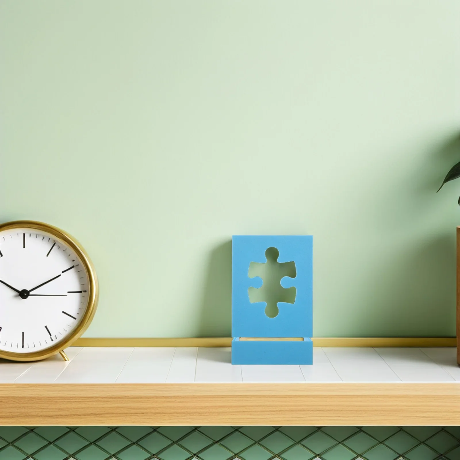 

Puzzle Box Stand Holder Lightweight Design Puzzle Poster Easel Display Tool Storage Organizer for Home Table Desk