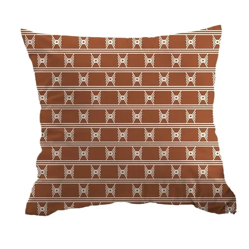 Modern Simple Geometric Luxury Pony Print Pillow Cover Living Room Sofa Bedroom Cushion Back Office Pillow Home Decoration 2024