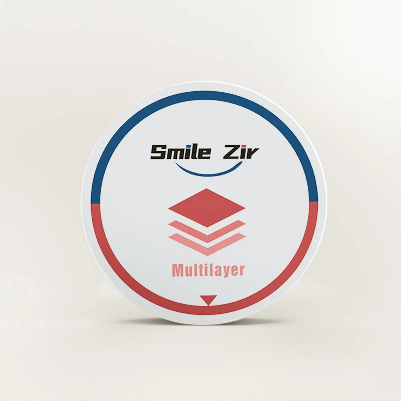 

Smilezir Dental Materials CAD CAM Multilayer Zirconium Disc Compatible With Roland CADCAM Milling Machine