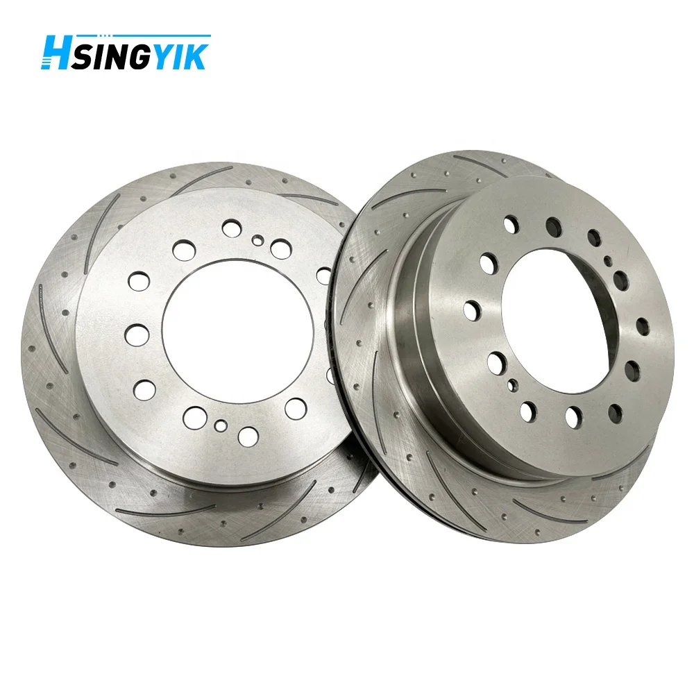 

4243160130 Sport Parking Break Rotor Slotted Brake Disk For Toyota Prado