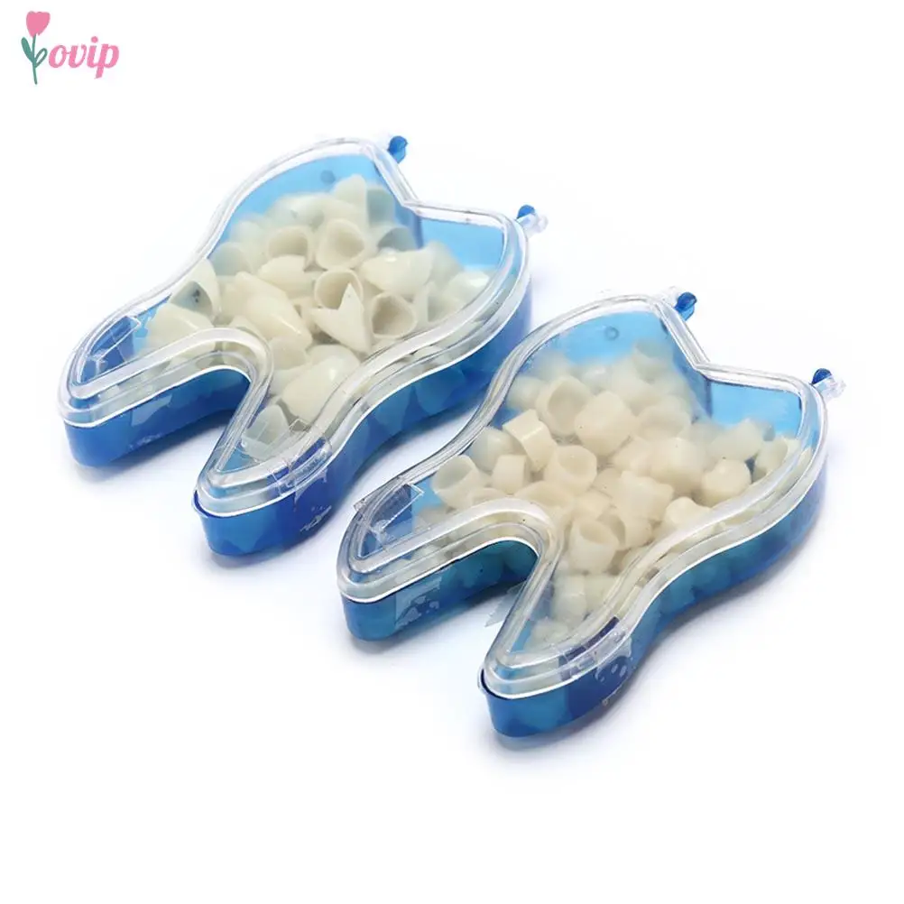 50Pcs/Box Dental Crowns Resin Realistic Dental Crowns Porcelain Temporary Teeth Crown Oral Teeth Whitening Anterior Molar Crown