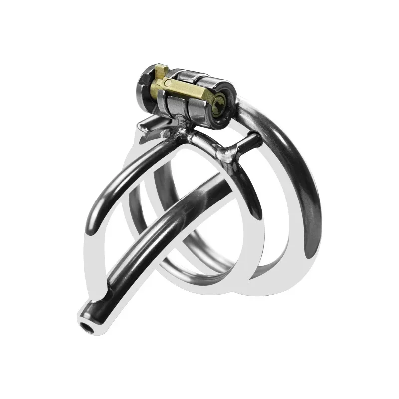 Male Metal Chastity Cage Device Anti-Cheating Cock Cage Abstinence Penis Ring Penis Bondage Penis Lock Adult Erotic Products Gay