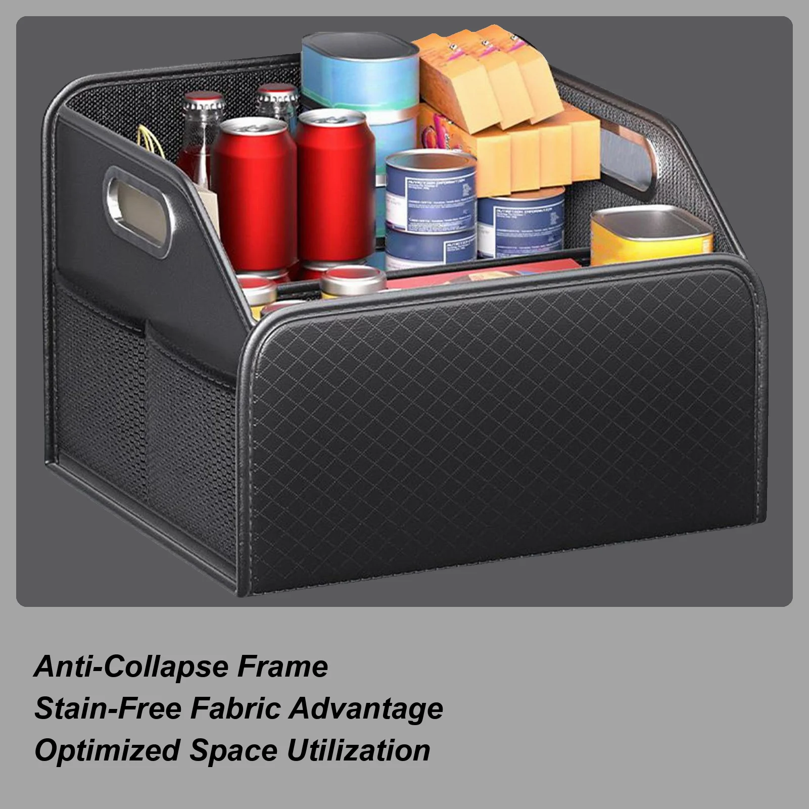 

Car Trunk Large Capacity Multi-Compartment Box Folding Car Trunk Storage Organizer for Auto Vehicle Accessories Interior Cargo