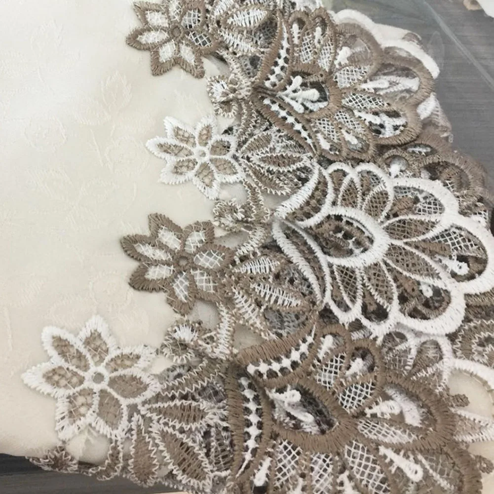 1 Pcs 60-150CM Round Tablecloth Lace Floral Table Cover Home Festival Table Cloth Lace Table Cloth Home Accessories