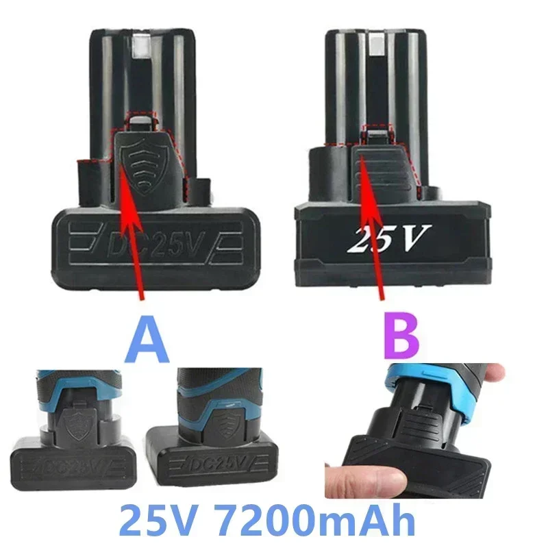 25V 21V 16.8V 12V 18650 batteria agli ioni di litio per cacciavite a batteria trapano elettrico batteria utensili elettrici caricabatterie batteria