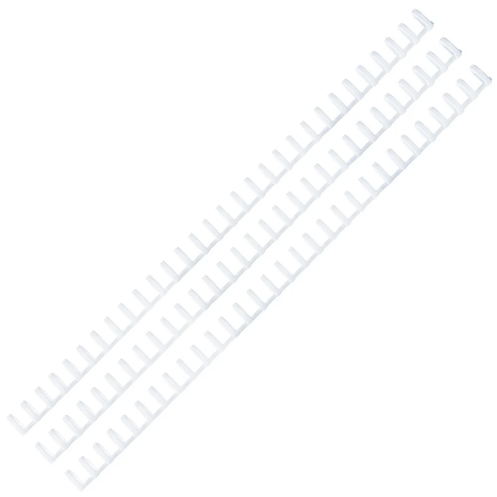 5Pcs 30-Hole Loose-Leaf Hinge for Book Making Cuttable Book Hinge DIY Notebook Binding Accessories White