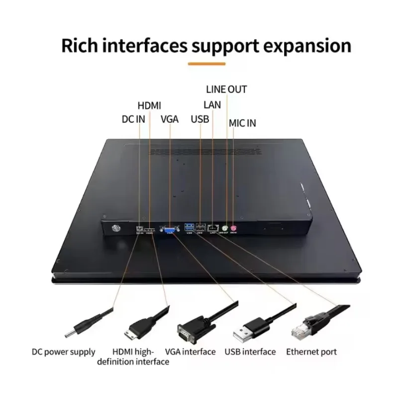 Capacitive Touch Screen Lcd Monitor for Industrial 19 Inch  IPS Wall Mount Embedded Touch Screen Monitor