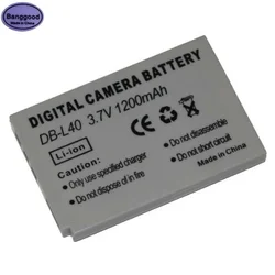 3.7V 1200mAh DB-L40 DBL40 DB-L40A DBL40A Digital Camera Battery for Sanyo VPC-HD700 VPC-HD800 HD1 HD2 DMX-HD700 HD1A