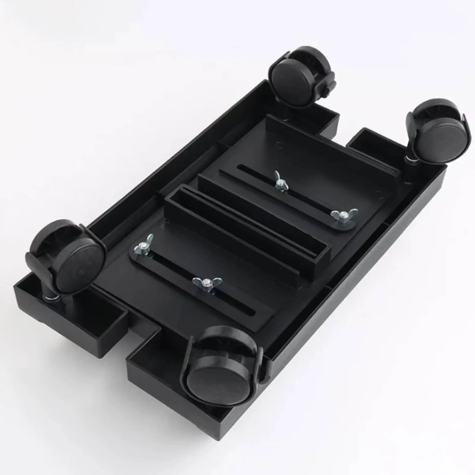 Processor Unit Base Base with Wheels Easy to Move Rolling PC Stand Computer Cabinet Dolly Sturdy ABS Plastic Mobile Processor