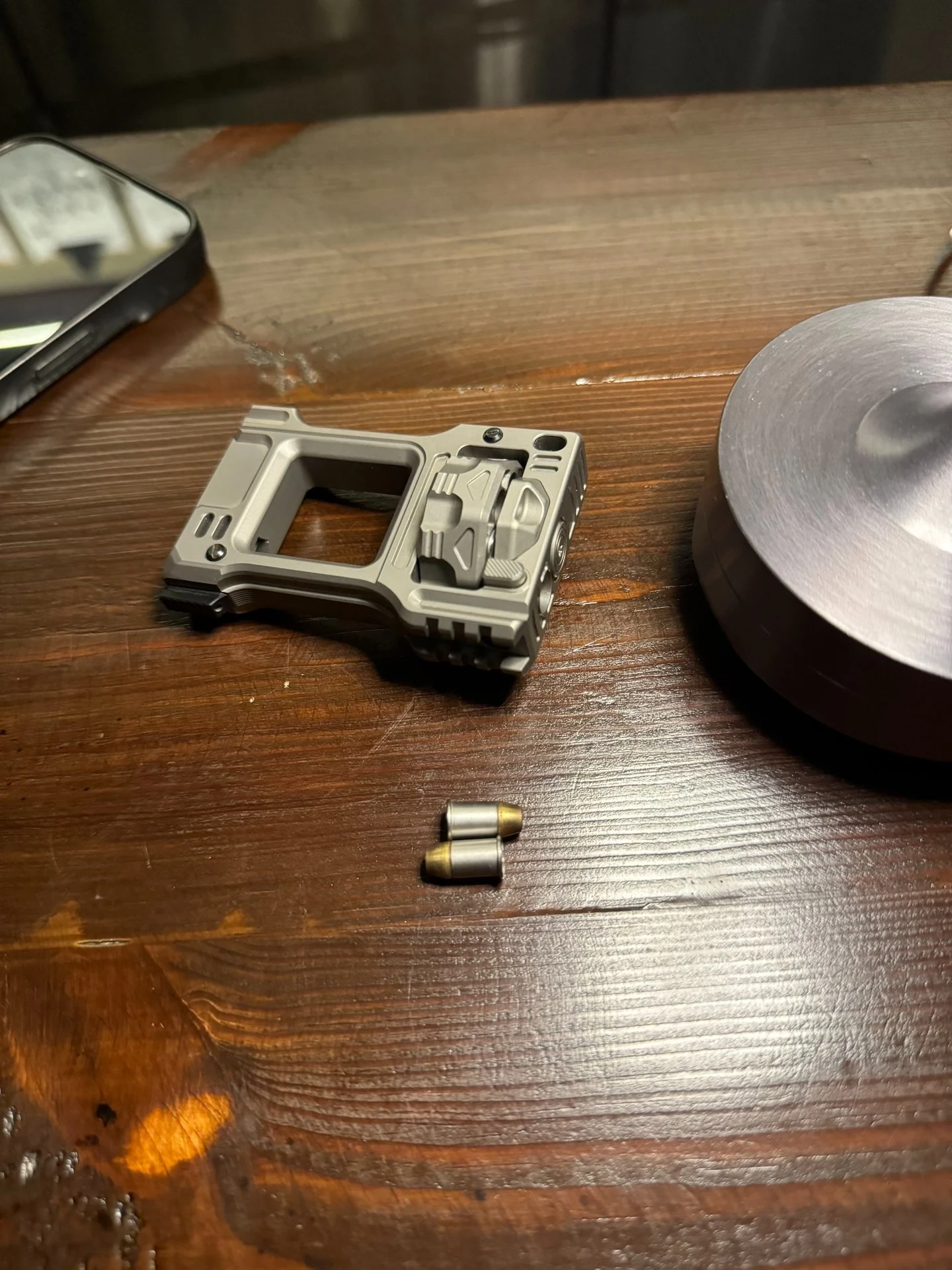 Used EDC TC21 Titanium alloy EDC revolver toy decompression toy