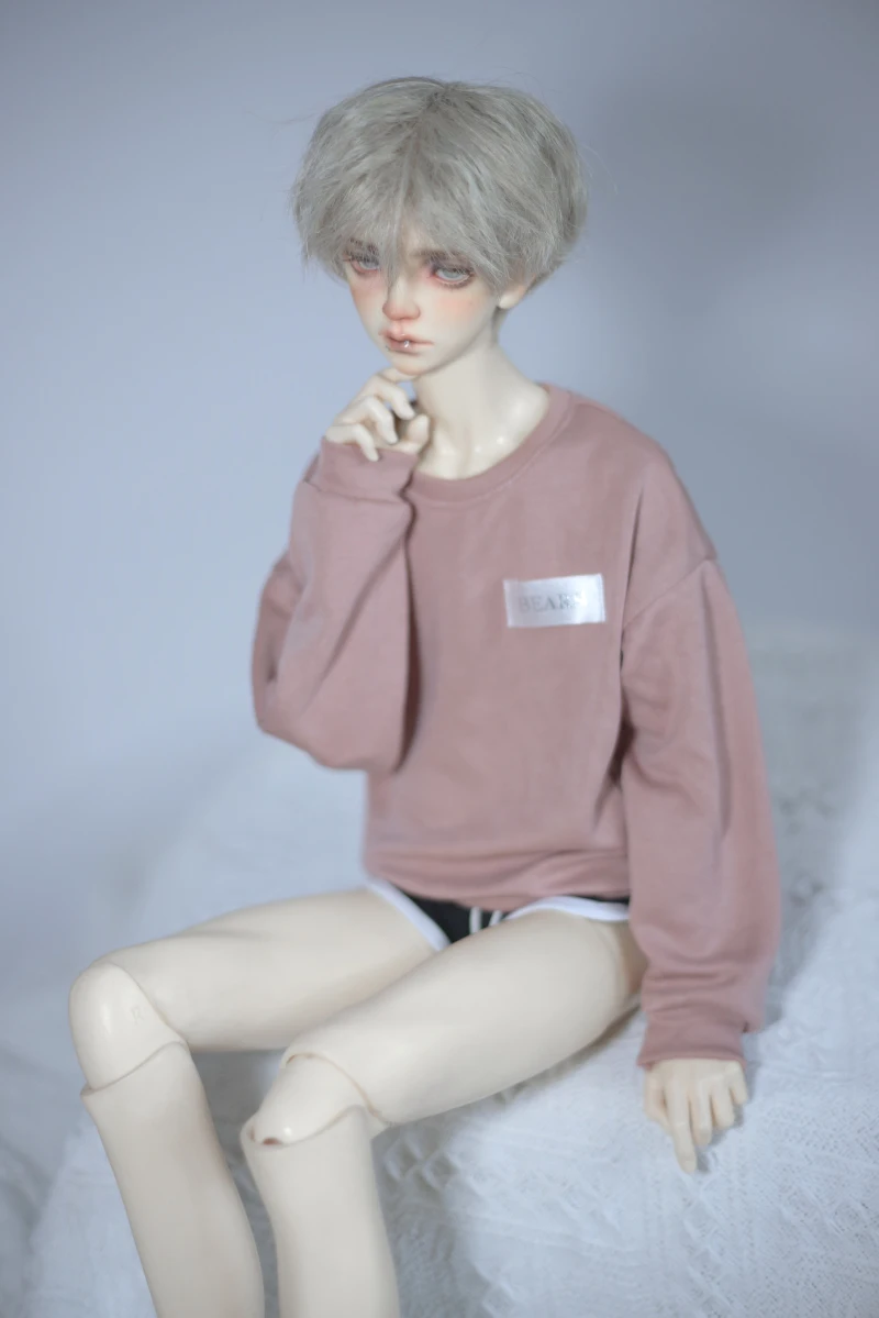 BJD Doll Clothes Doll Knitted Copper Ammonia Silk Hoodie Coat Tops For 1/3 1/4 BJD SD DD MSD MDD SD17 POPO68 Uncle SSDF ID Doll