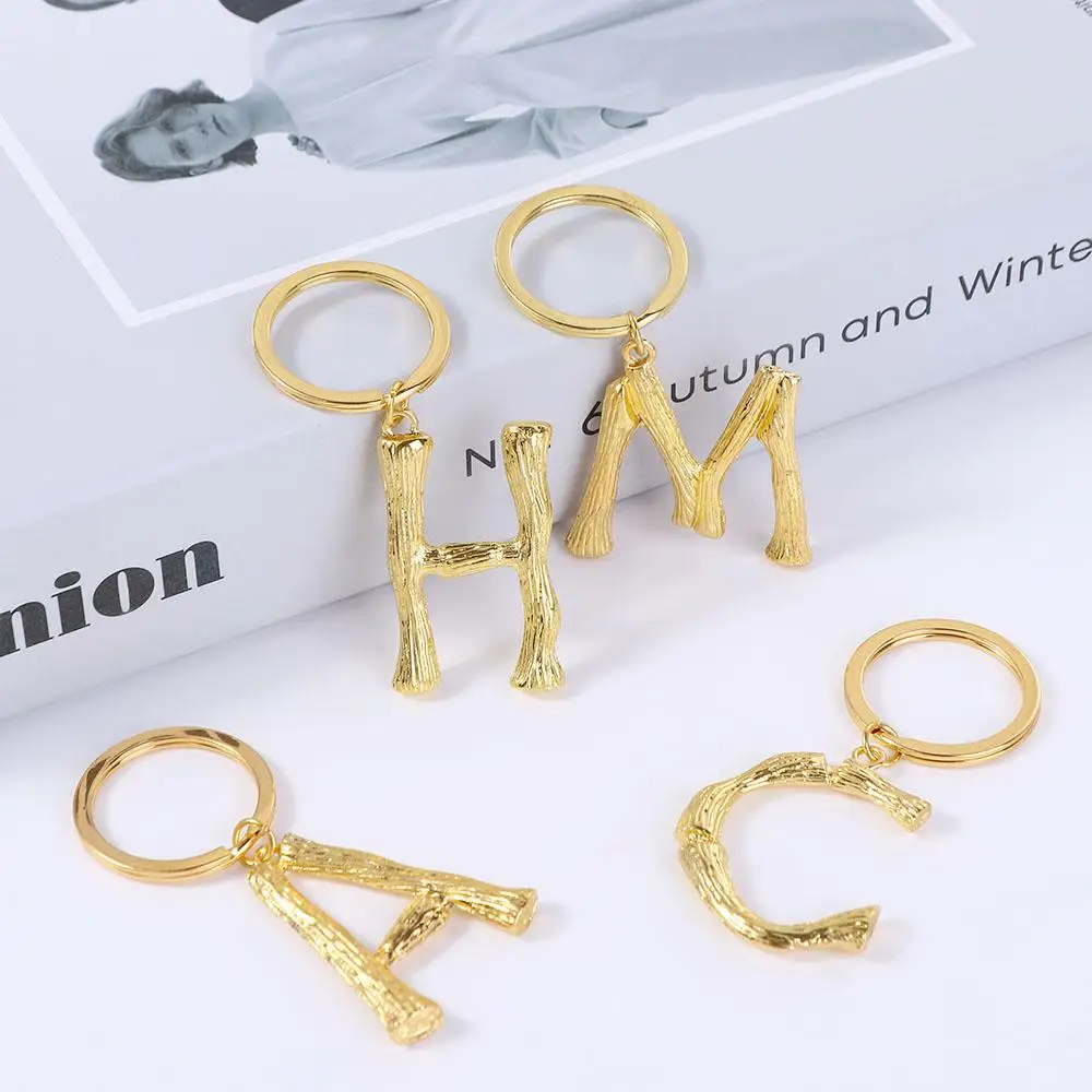 Accessories Bag Pendant Keychain Initial Capital 26 Alphabet Key Ring Letters Key Chain 26 Letters Keychain Alphabet Keyring