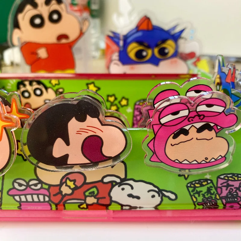 New Kawaii Cute Crayon Shin-Chan Pp Clip Memo Clip Test Paper Folder Multifunctional Anime Birthday Gifts Girlfriend Gifts Toys