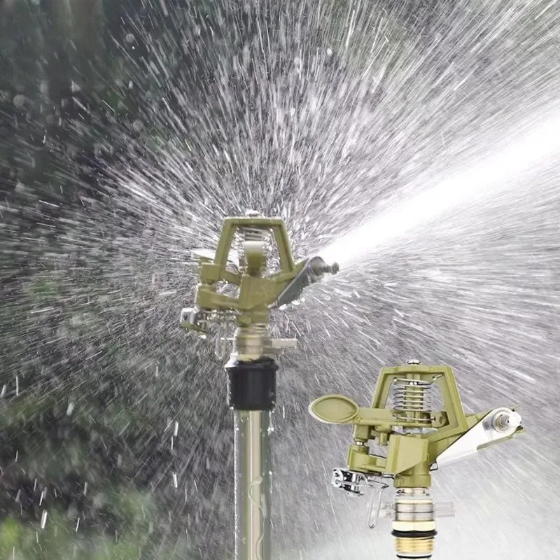 10PCS Agricultural Mini Sprinkler Irrigation System Water Garden Brass Sprinkler for Irrigation 3/4