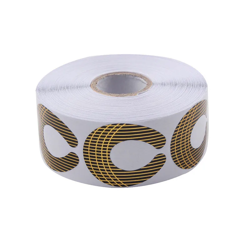 100/500Pcs C Shape Nail Form Tools Nail Art Extension Molds Stickers Tips Nail Forms UV Gel Acrylic DIY Manicure Tools