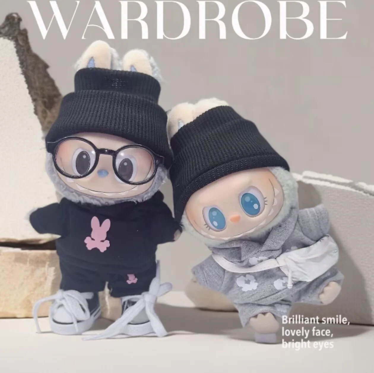 

For 15/17cm Labubu V1 V2 Casual Sportswear Set Dolls Fashionable Outfit Ropa Labubu Accessories