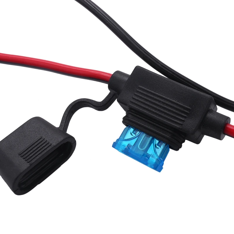 CYL-2FT 12V 24V Car Socket Female Adapter 15A Alligator Clips Cord