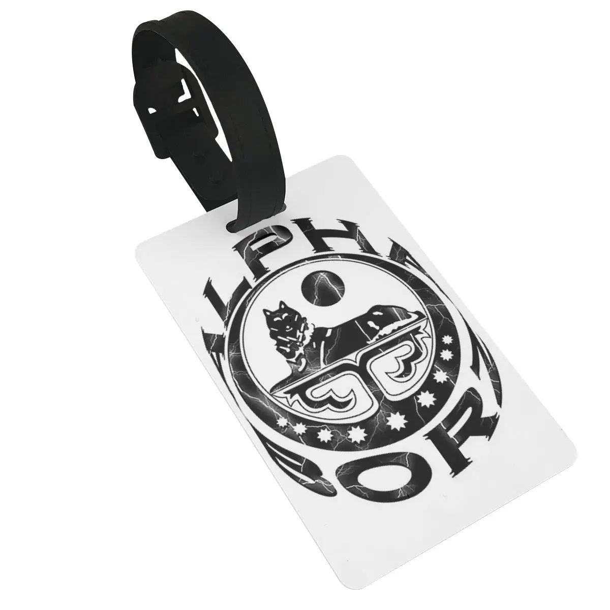 

Chechen Borz Chechnya Coat Of Arms Luggage Tags Suitcase Accessories Travel PVC Fashion Baggage Boarding Tag Portable Label