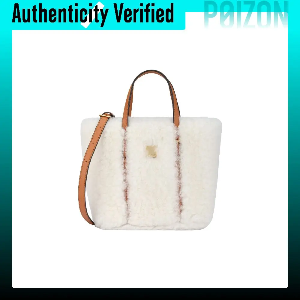 MCM Toni Lambskin Handbag Mini Women's White MWPEAMT02WT001