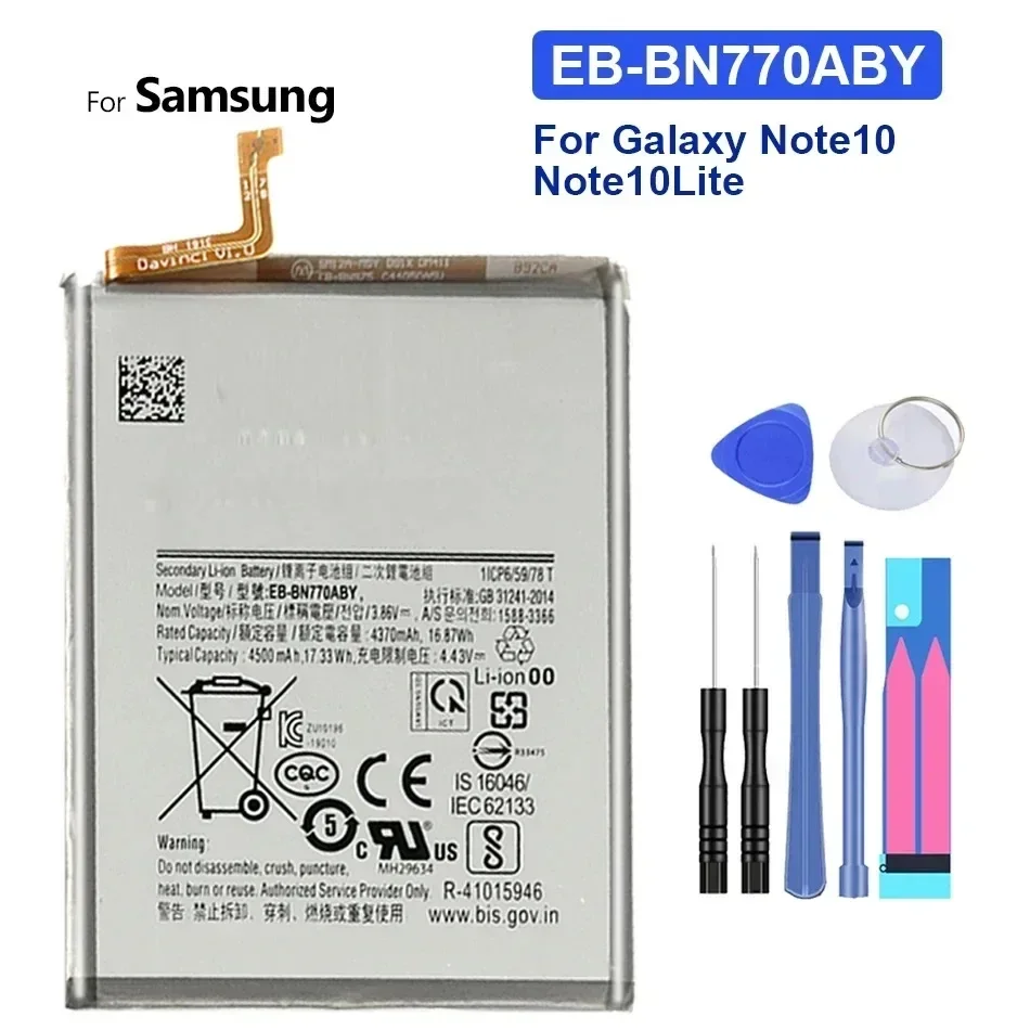 EB-BN970ABU EB-BN770ABY EB-BN985ABY แบตเตอรี่สําหรับ Samsung Galaxy หมายเหตุ 10 Lite Plus Note10 Lite Note10 Plus/X NoteX Note20 Ultra