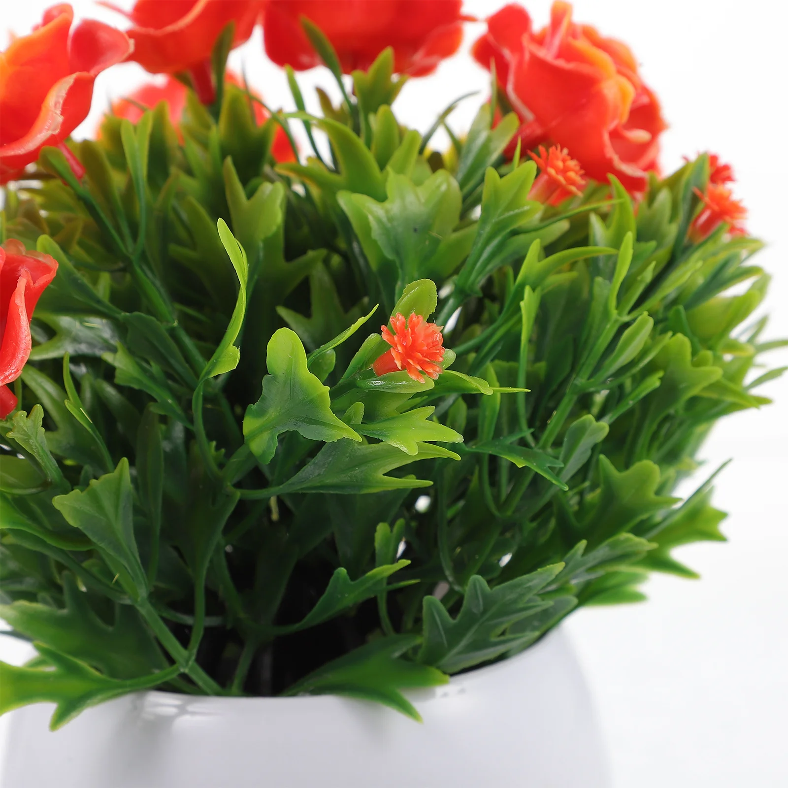 

Artificial Flower Plant Bonsai Potted Realistic Plastic Decorative Fake Plants Indoor Home Decor Tabletop Ornament