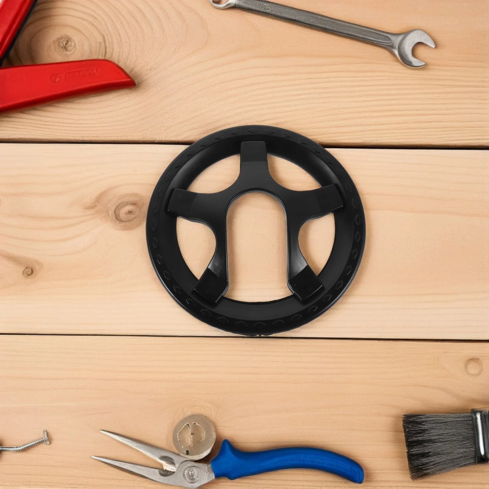 Universal 5-Hole Bicycle Chainring Guard Crankset Protector Easy Install Prevents Damage Fixed Gear Mountain Bikes