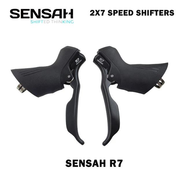 Sensah-ロードバイクのシフトレバー,レバーハンドル,2x7スピード,r6800と互換性,sora St-A070 sti,2x7 -  AliExpress