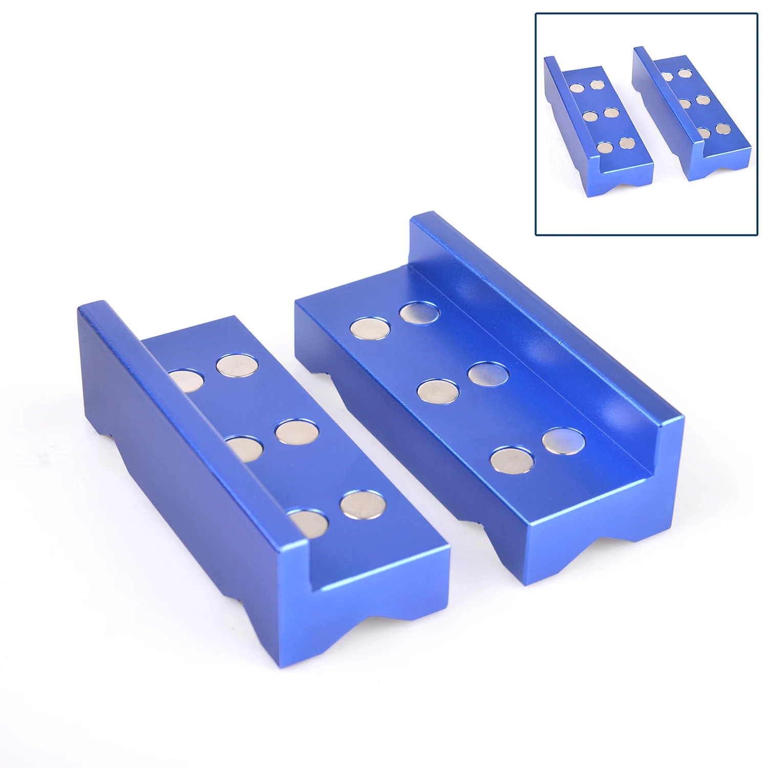 New Design Aluminum line separator Vise Jaw Protective Inserts Magnetized For AN Fittings With Magnetic