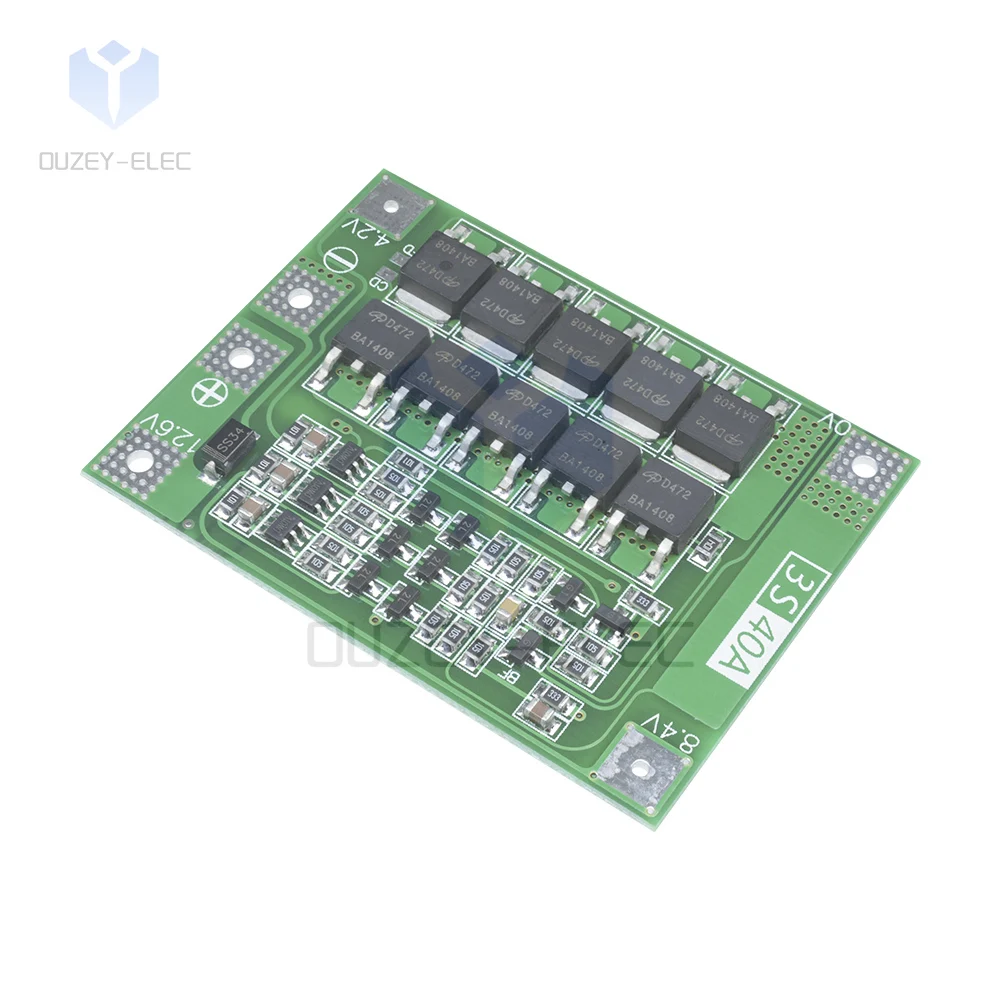 3S 40A lithium battery universal charging protection board 18650 lithium battery BMS module active balance board