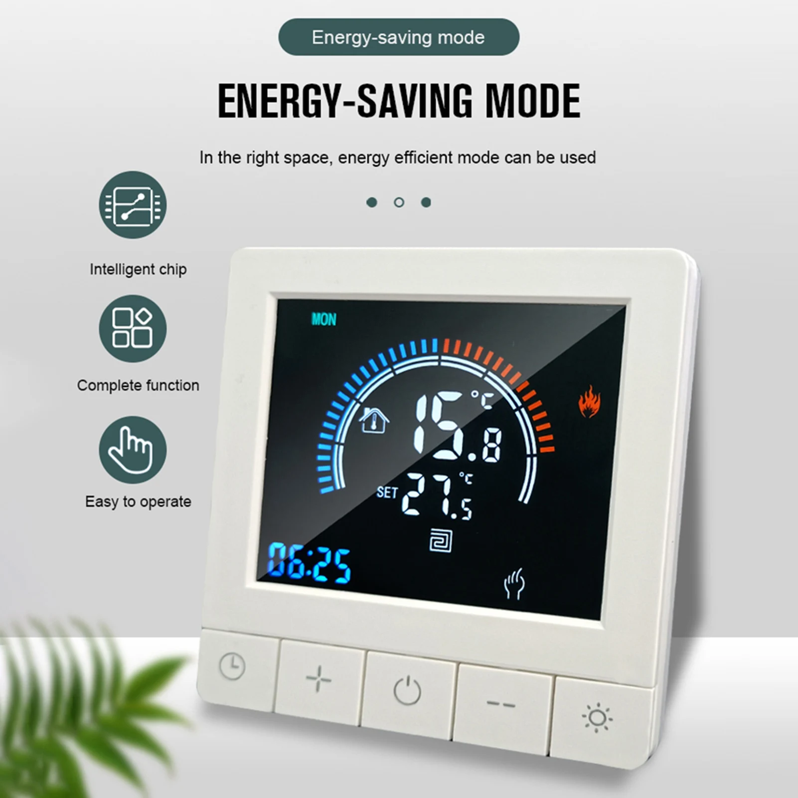 Programmable Digital Thermostat with Child Lock WiFi LCD Display NTC Sensor Water Heating Warm Floor Underfloor Temperature Cont
