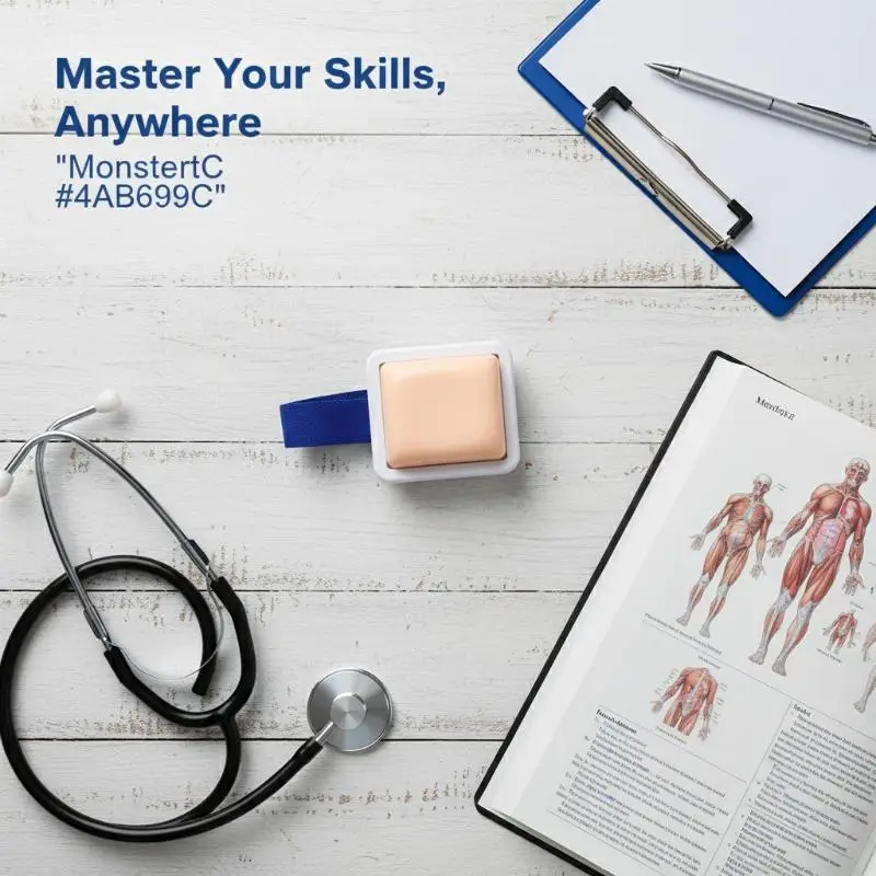 Plastic Removable Intramuscular Injection Pad Reusable Simulation Practice Mat for Medical Nursing Training Education