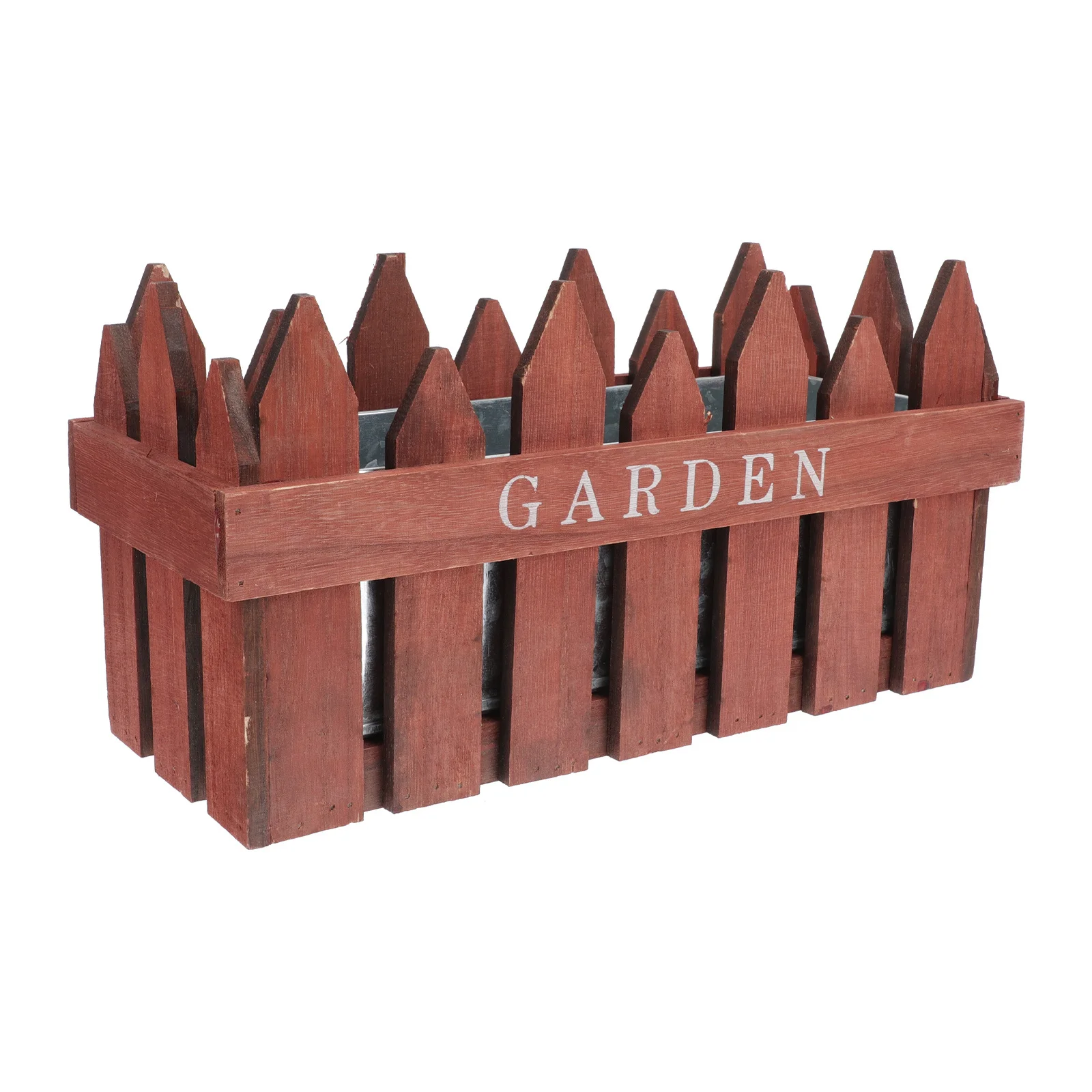 1 قطعة سياج خشبي اناء للزهور أنيق جوفاء الإبداعية حاوية النباتات اتقان غرامة تفاصيل حساسة تأثير ديكور جيد