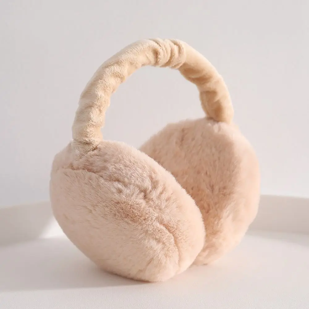 Earmuffs dobráveis para homens e mulheres, bandana, earlap de pelúcia coreano, capa de ouvido de inverno quente, cor pura, na moda, simples, crianças e meninas